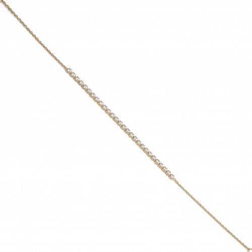 14K Χρυσό Βραχιόλι με Ριβιέρα και Ζιργκόν BR197TZ