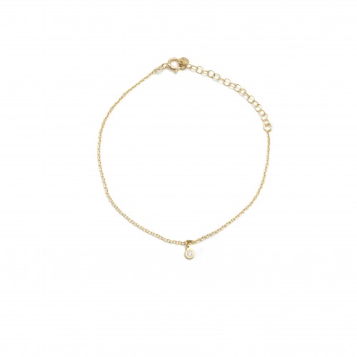 18K Χρυσό Βραχιόλι με Διαμάντι XB4392DO