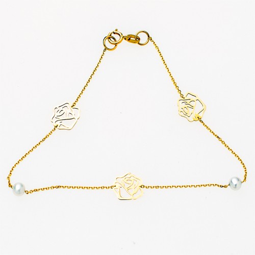 14K Χρυσό Bραχιόλι BR356FF1