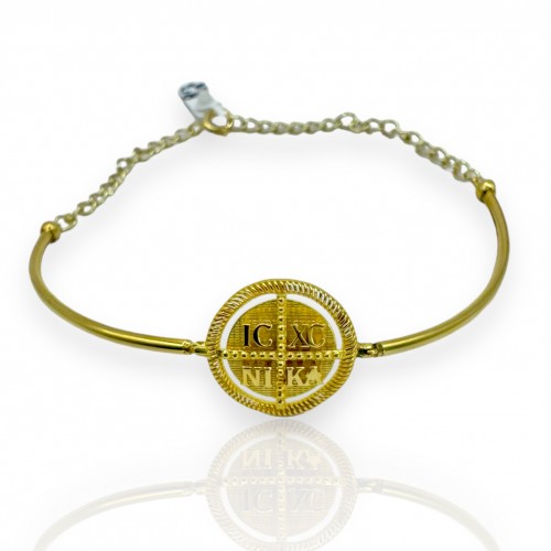 14K Χρυσό Bραχιόλι με Κωνσταστινάτο BR461KR