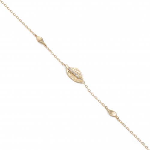 14K Χρυσό Βραχιόλι με Ζιργκόν BR51801