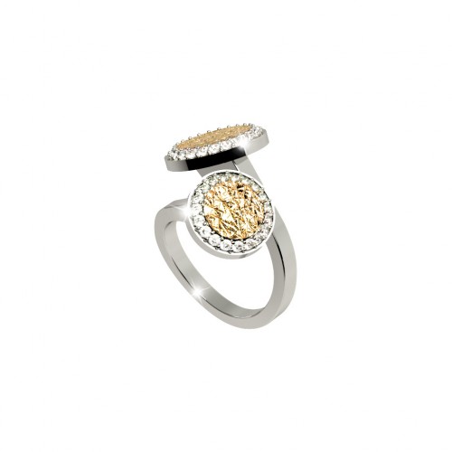 REBECCA R-ZERO Ring Gold Tone Plated BRZABO53