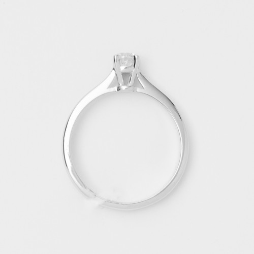 18K Μονόπετρο Δαxτυλίδι Αρραβώνων με Διαμάντι CA01