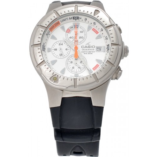 CASIO Oceanus Divers με Μαύρο Καουτσούκ Λουράκι OC-505-7AVEF
