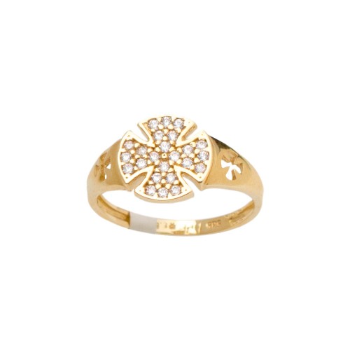 14K Χρυσό Δαχτυλίδι με Ζιργκόν D051540