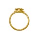 18K Χρυσό Δαχτυλίδι Χειροποίητο με σχέδιο Λουλούδι D1010DM
