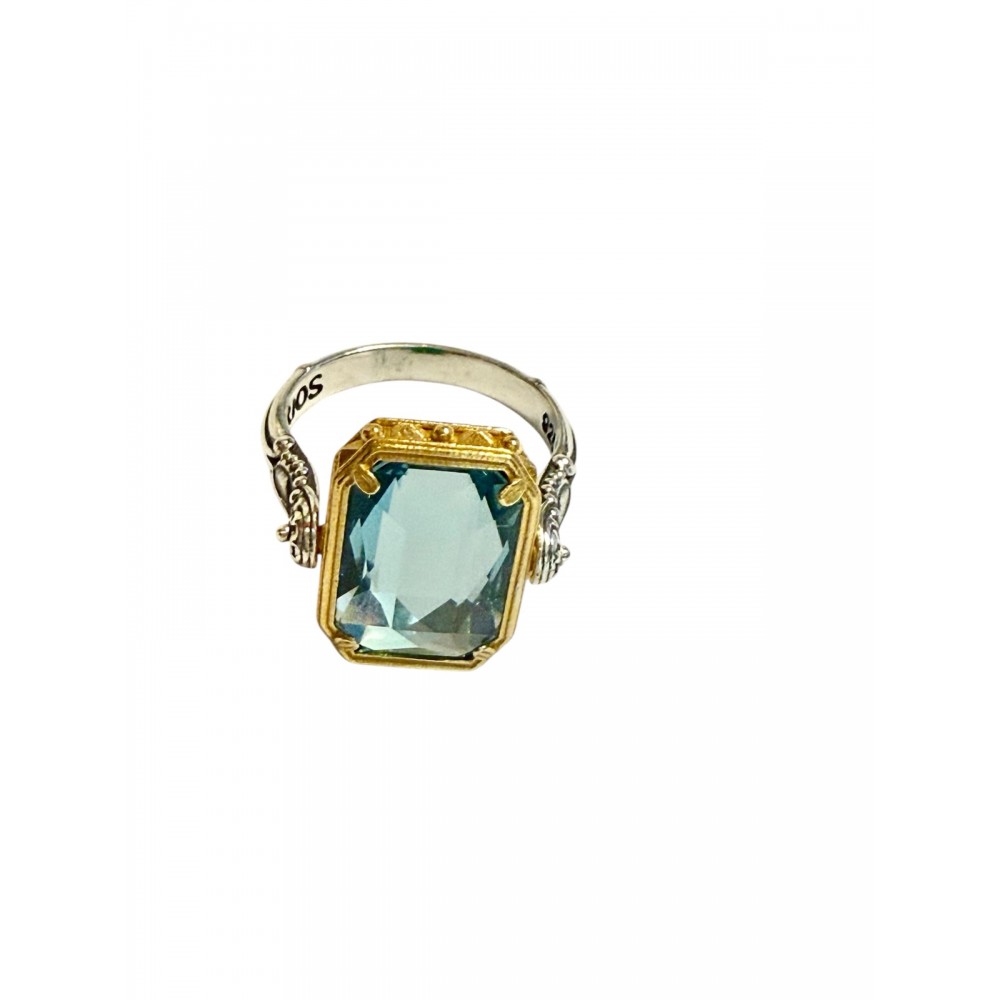 DIMITRIOS EXCLUSIVE Ασήμι 925 Δαχτυλίδι Διπλής Όψεως με Swarovski πέτρες D92 DIMITRIOS EXCLUSIVE Ασήμι 925 Δαχτυλίδι Διπλής Όψεως με Swarovski πέτρες D92