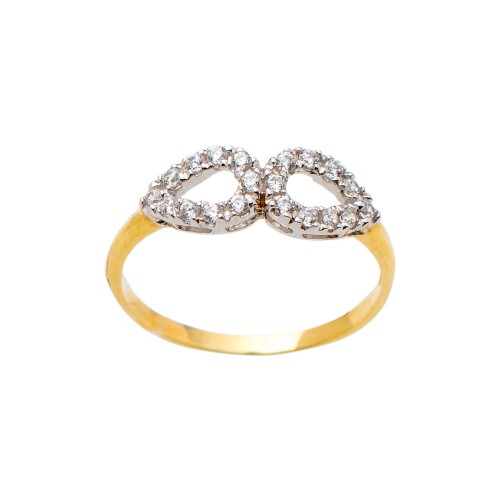 14K Χρυσό Δαχτυλίδι με Ζιργκόν DK456K1