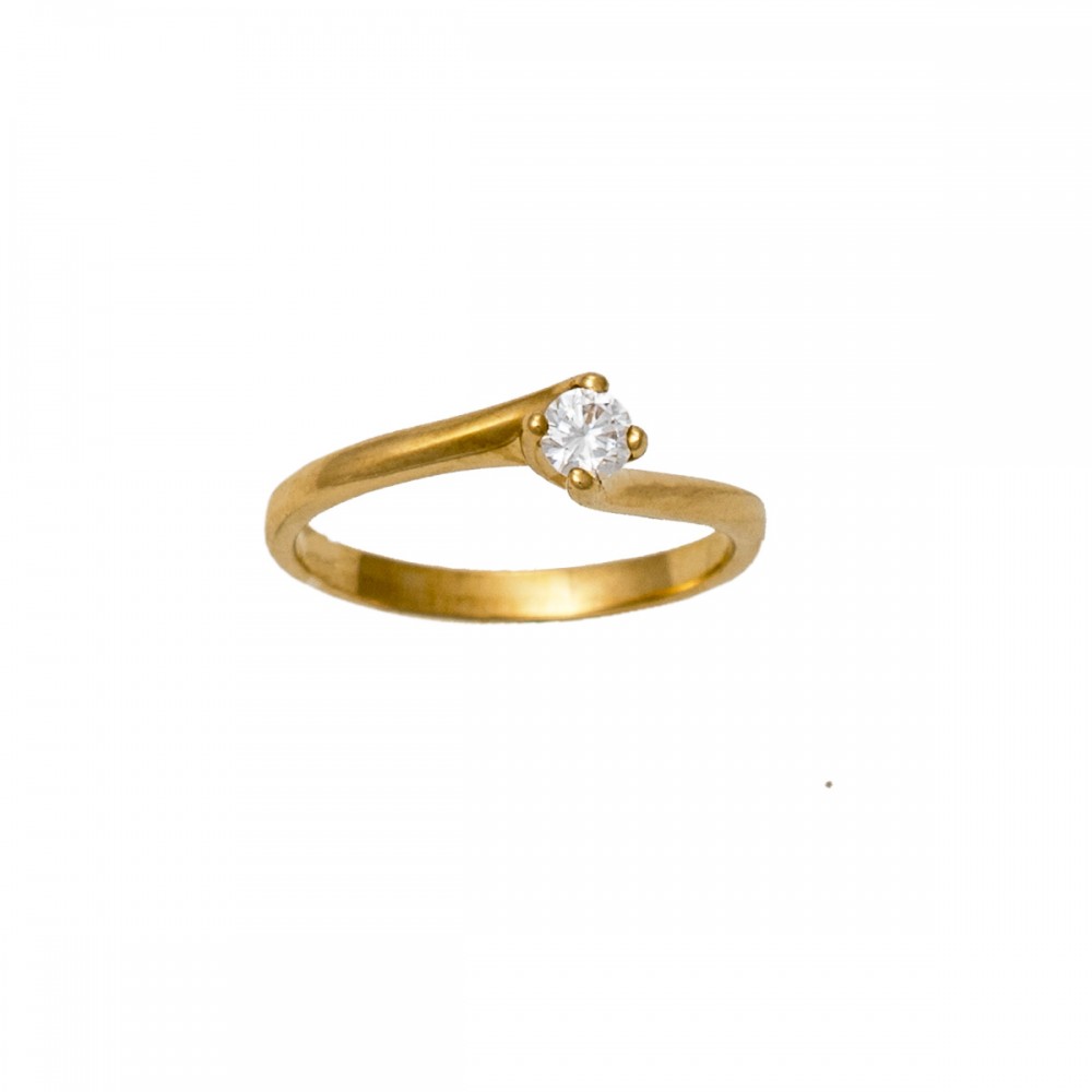 14K Gold Ring with ZC DK542VR1 14K Gold Ring with ZC DK542VR1