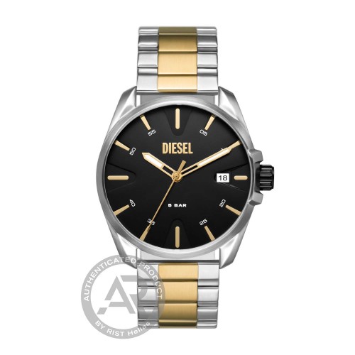 DIESEL MS9 Ρολόι με Μπρασελέ από Ανοξείδωτο Ατσάλι Δύο Τόνων DZ2196
