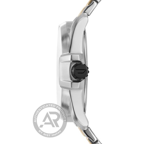 DIESEL MS9 Ρολόι με Μπρασελέ από Ανοξείδωτο Ατσάλι Δύο Τόνων DZ2196