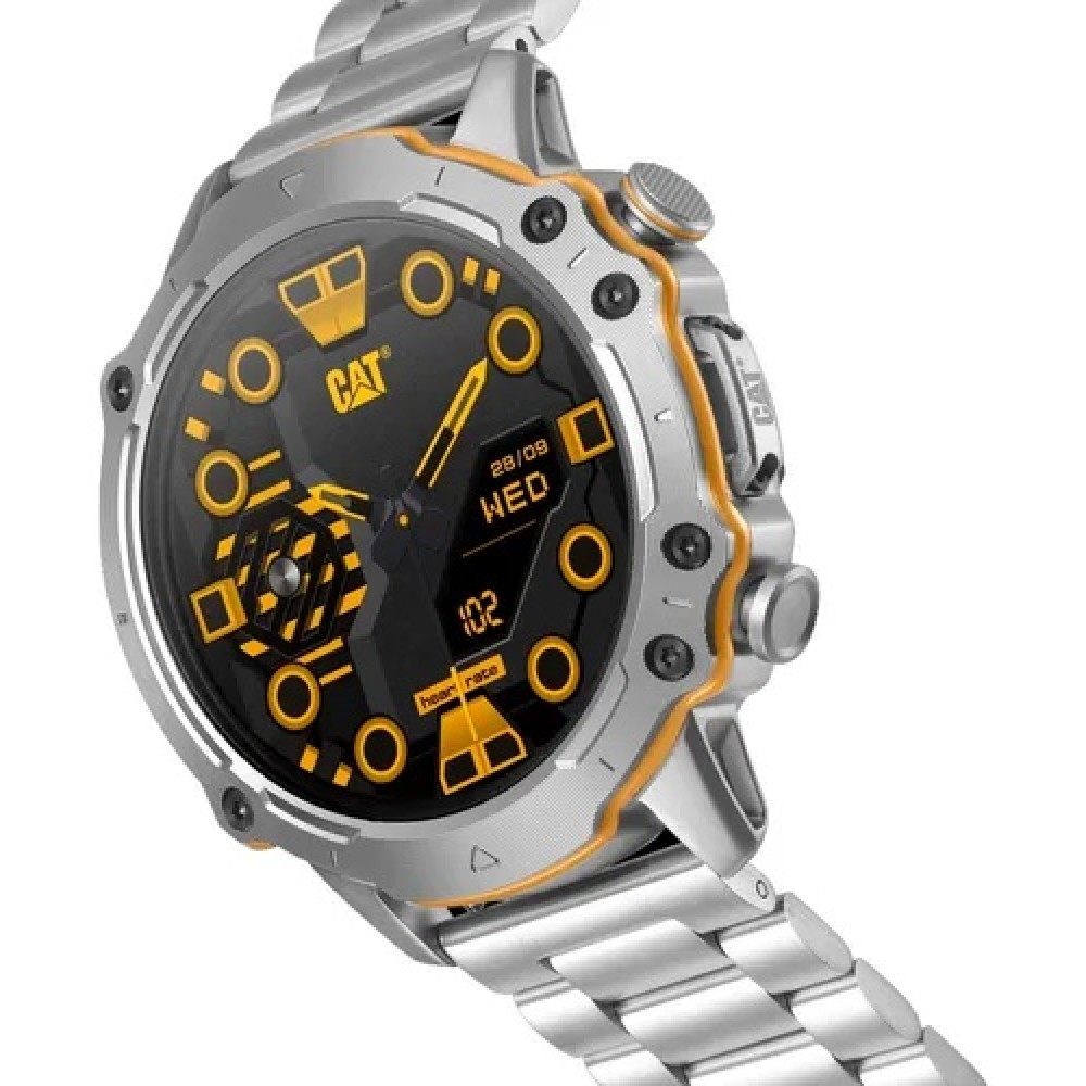 CATERPILLAR Smartwatch με Ασημί Μπρασελέ από Ανοξείδωτο Ατσάλι E114011100 CATERPILLAR Smartwatch με Ασημί Μπρασελέ από Ανοξείδωτο Ατσάλι E114011100