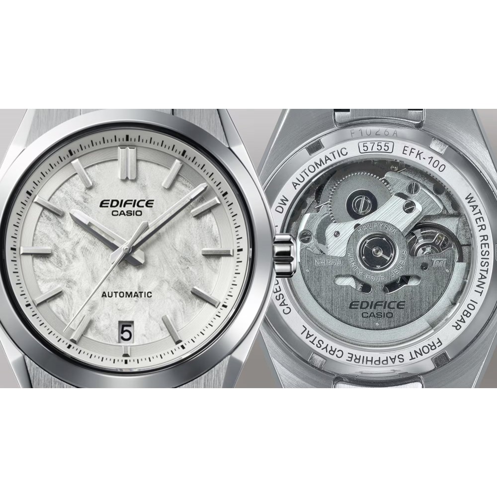 CASIO Edifice Αυτόματο Ρολόι χειρός με μπρασελέ από ανοξείδωτο ατσάλι EFK-100D-7A