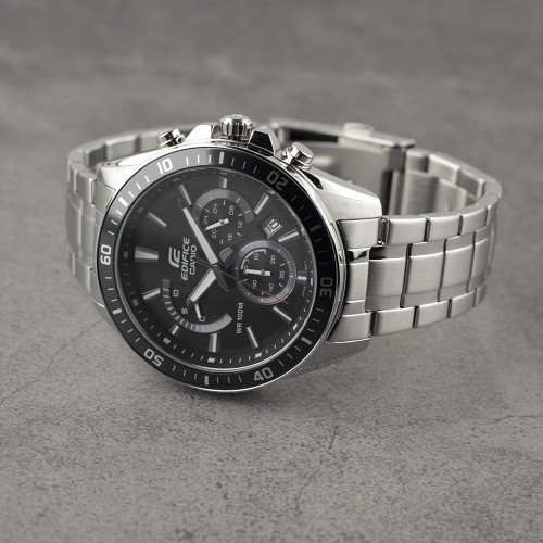 CASIO Edifice Χρονογράφος με Ασημί Μπρασελέ από Ανοξείδωτο Ατσάλι EFR-552D-1AVUEF CASIO Edifice Χρονογράφος με Ασημί Μπρασελέ από Ανοξείδωτο Ατσάλι EFR-552D-1AVUEF