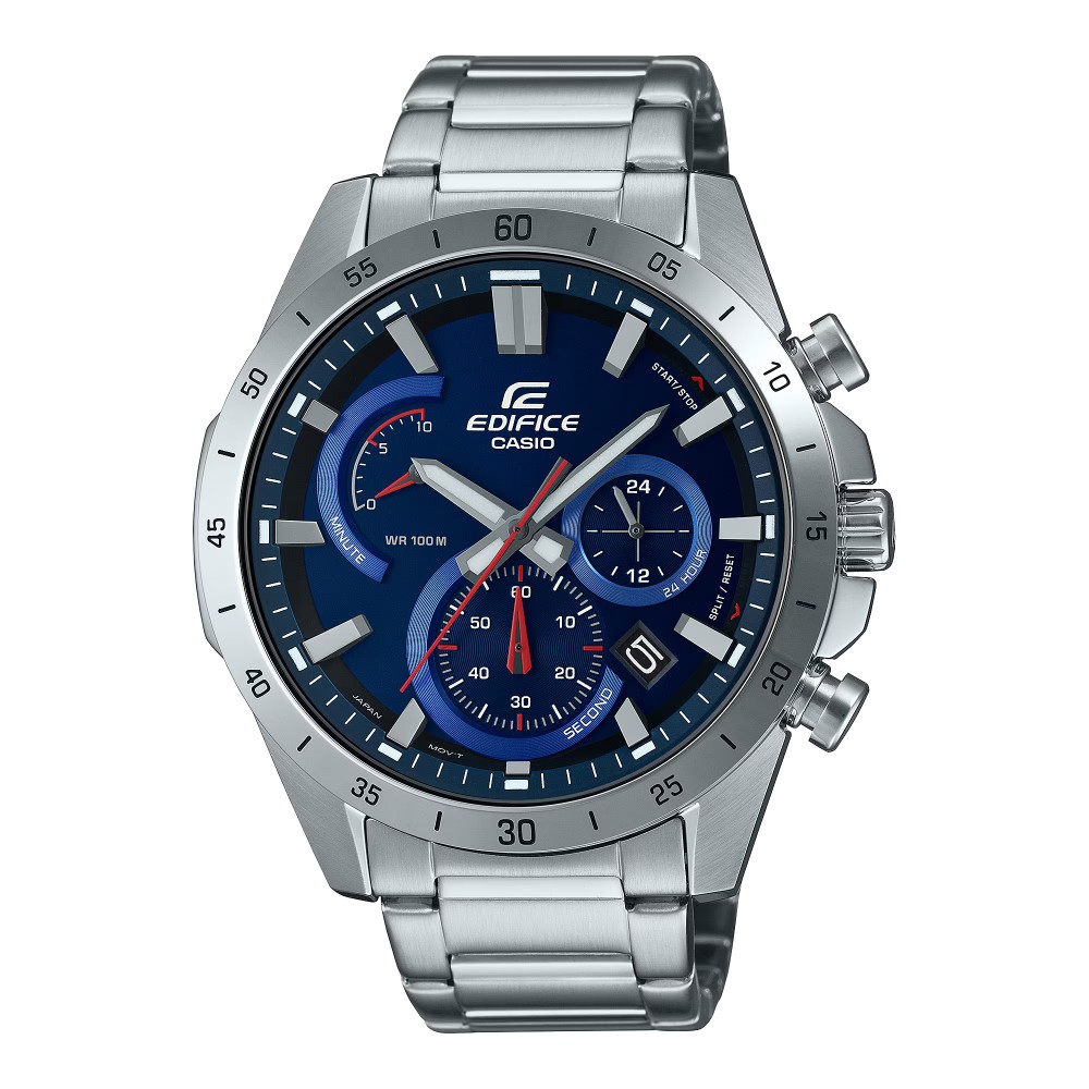 CASIO Edifice Χρονογράφος από ανοξείδωτο ατσάλι EFR-573D-2AVUEF