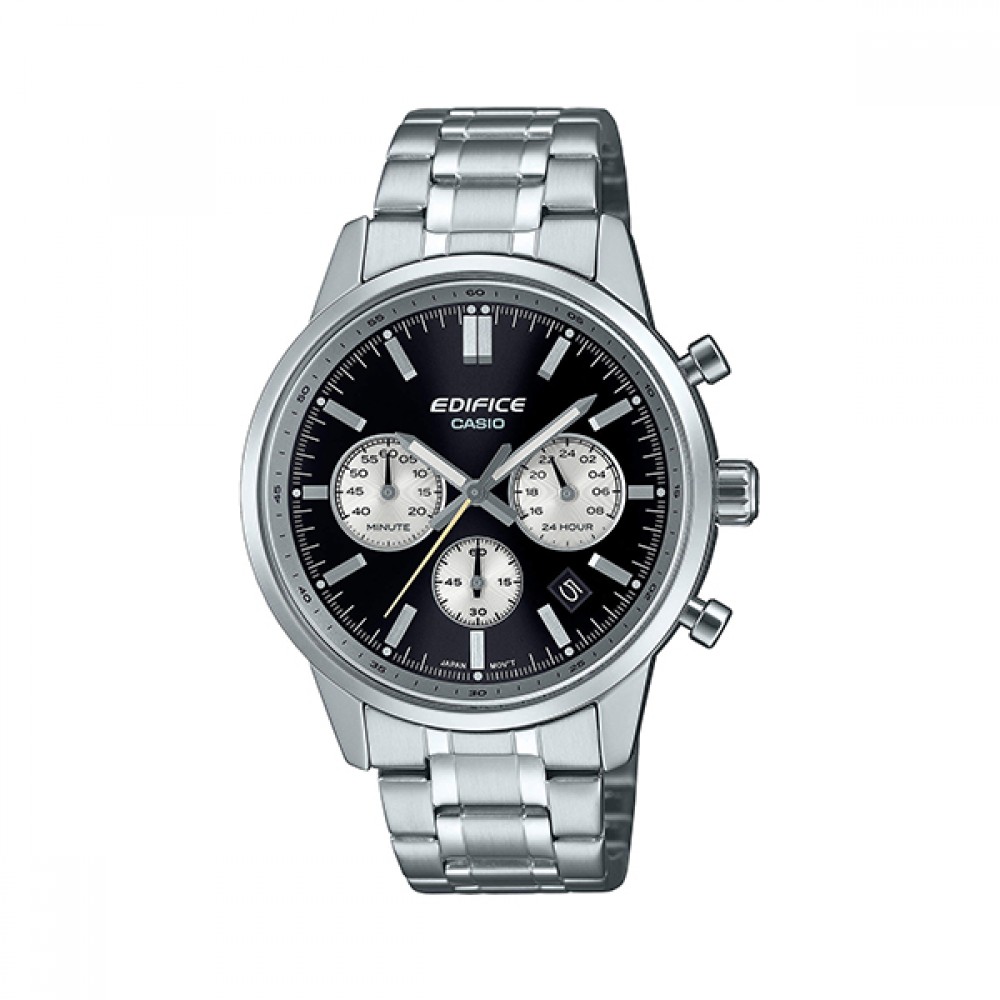 CASIO Edifice Χρονογράφος με Μπρασελέ από Ανοξείδωτο Ατσάλι EFR-575D-1AEF