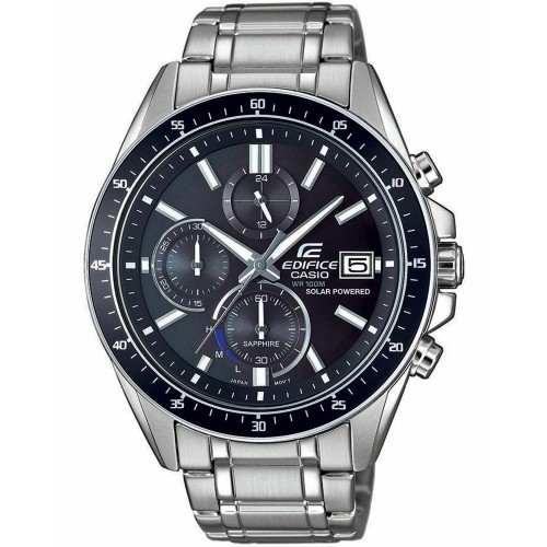 CASIO Edifice Solar Χρονογράφος με Μπρασελέ από Ανοξείδωτο Ατσάλι EFS-S510D-1AVUEF