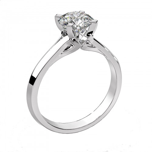 18K Μονόπετρο Δαxτυλίδι Αρραβώνων με Διαμάντι ENG05