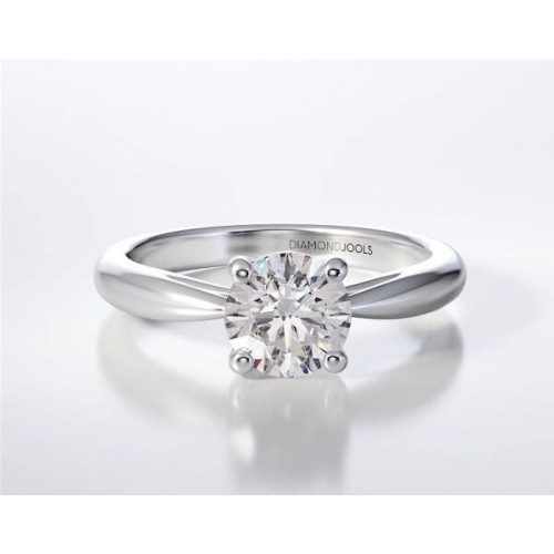 18K Μονόπετρο Δαxτυλίδι Αρραβώνων με Διαμάντι ENG089