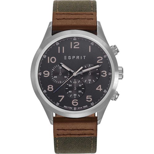 ESPRIT Brown Leather Chronograph ES109201001