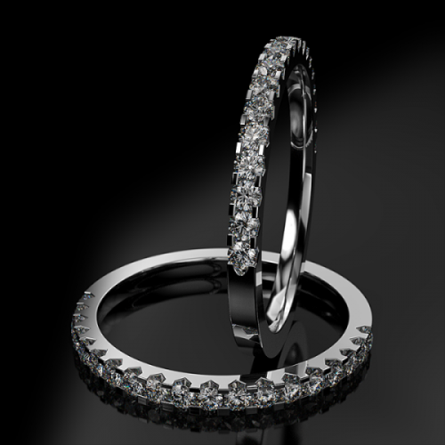 18K Μονόπετρο Δαxτυλίδι Αρραβώνων με Διαμάντια ETH012