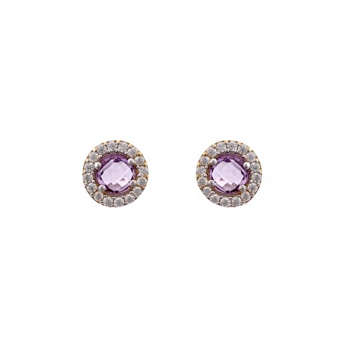 14K Χρυσά Σκουλαρίκια με Ζιργκόν SK5012O