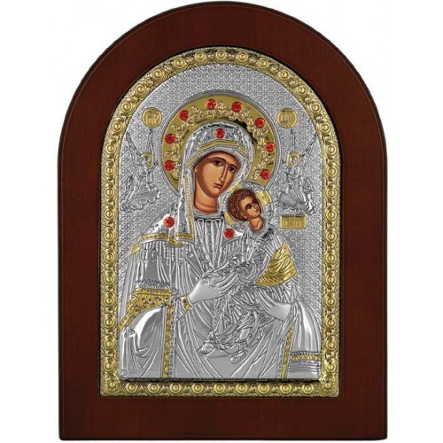 Θρησκευτική Εικόνα Ασημί Πλαίσιο ΠΑΝΑΓΙΑ Η ΑΜΟΛΥΝΤΟΣ  MA/E1115BX