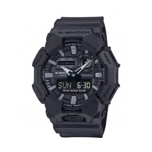 CASIO G-Shock Μαύρο με λουράκι από καουτσούk GA-010-1A1ER