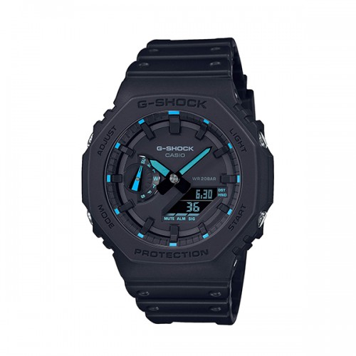 CASIO G-SHOCK με Μαύρο Λουράκι από Καουτσούκ GA-2100-1A2ER