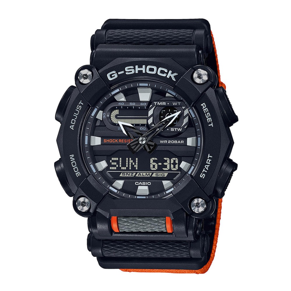 CASIO G-Shock Orange Rubber Strap GA-900C-1A4ER CASIO G-Shock Orange Rubber Strap GA-900C-1A4ER