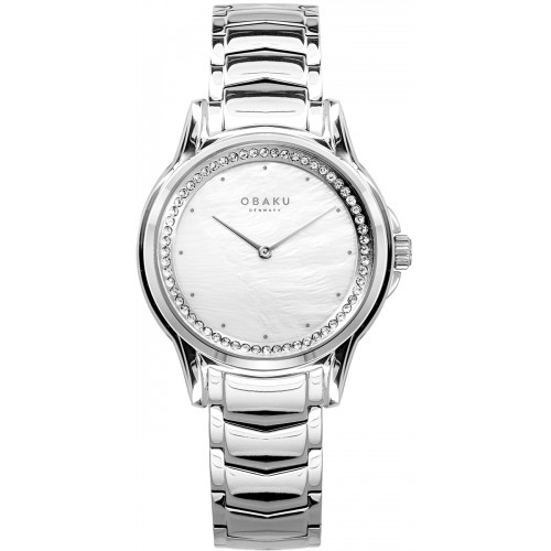 OBAKU Jasmine Brace με Ασημένιο Μπρασελέ από Ανοξείδωτο Ατσάλι V261LECWSC