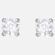 SWAROVSKI Attract Pierced Earrings White Rhodium Plated 5408436