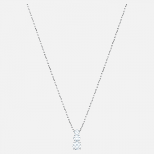 SWAROVSKI Attract Trilogy Round Pendant White Rhodium Plated 5414970