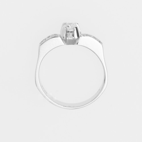 18K Μονόπετρο Δαxτυλίδι Αρραβώνων με Διαμάντι K07