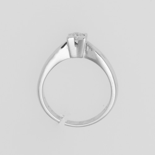 18K Μονόπετρο Δαxτυλίδι Αρραβώνων με Διαμάντι K02