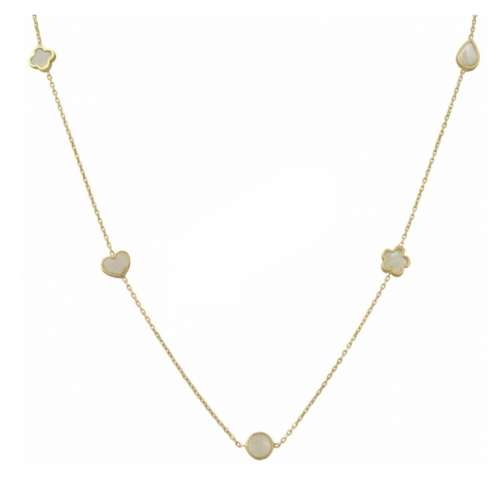 14K Χρυσό Κολιέ με Φίλντισι KL2073VR