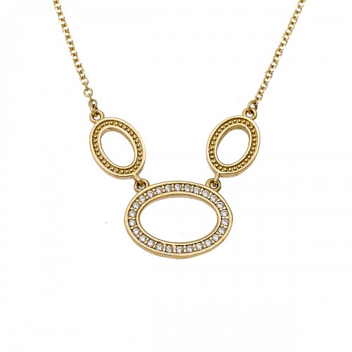 14K Χρυσό Κολιέ με Ζιργκόν KL124AL1