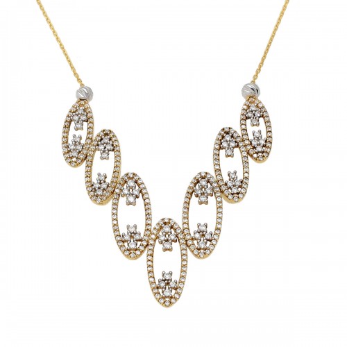 14Κ Χρυσό Κολιέ με Ζιργκόν KL283F2