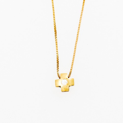 14K Χρυσό Κολιέ Με Ζιργκόν KL44601