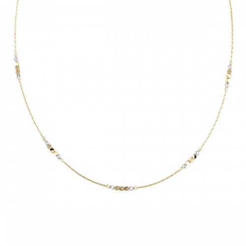 14K Χρυσό Δίχρωμο Κολιέ K7003