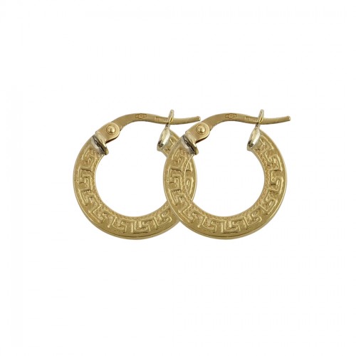 14K Χρυσά Σκουλαρίκια Κρίκοι KR3037