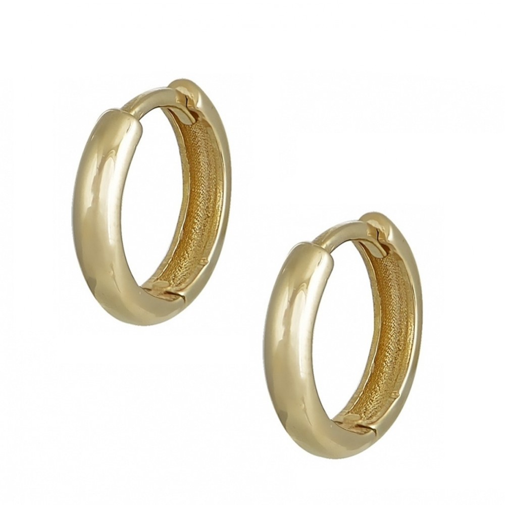 14K Χρυσά Σκουλαρίκια Κρίκοι KR7050 14K Χρυσά Σκουλαρίκια Κρίκοι KR7050