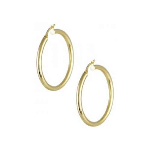14K Χρυσά Σκουλαρίκια Κρίκοι KR9107