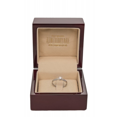 18K Μονόπετρο Δαxτυλίδι Αρραβώνων με Οικολογικό Lab Grown Διαμάντι 0.23ct LAB3617