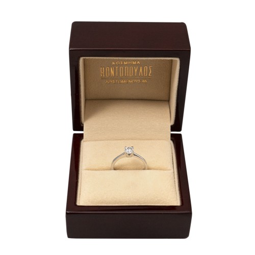 18K Μονόπετρο Δαxτυλίδι Αρραβώνων με Οικολογικό Lab Grown Διαμάντι 0.47ct LAB4148