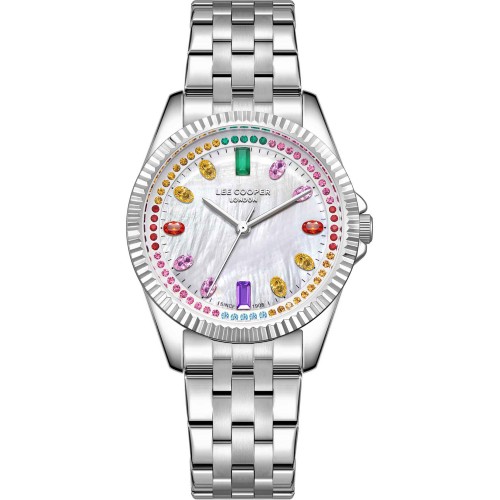 LEE COOPER Crystals με Ασημί Μπρασελέ από Super-Metal LC08033.320