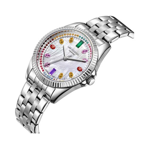 LEE COOPER Crystals με Ασημί Μπρασελέ από Super-Metal LC08033.320