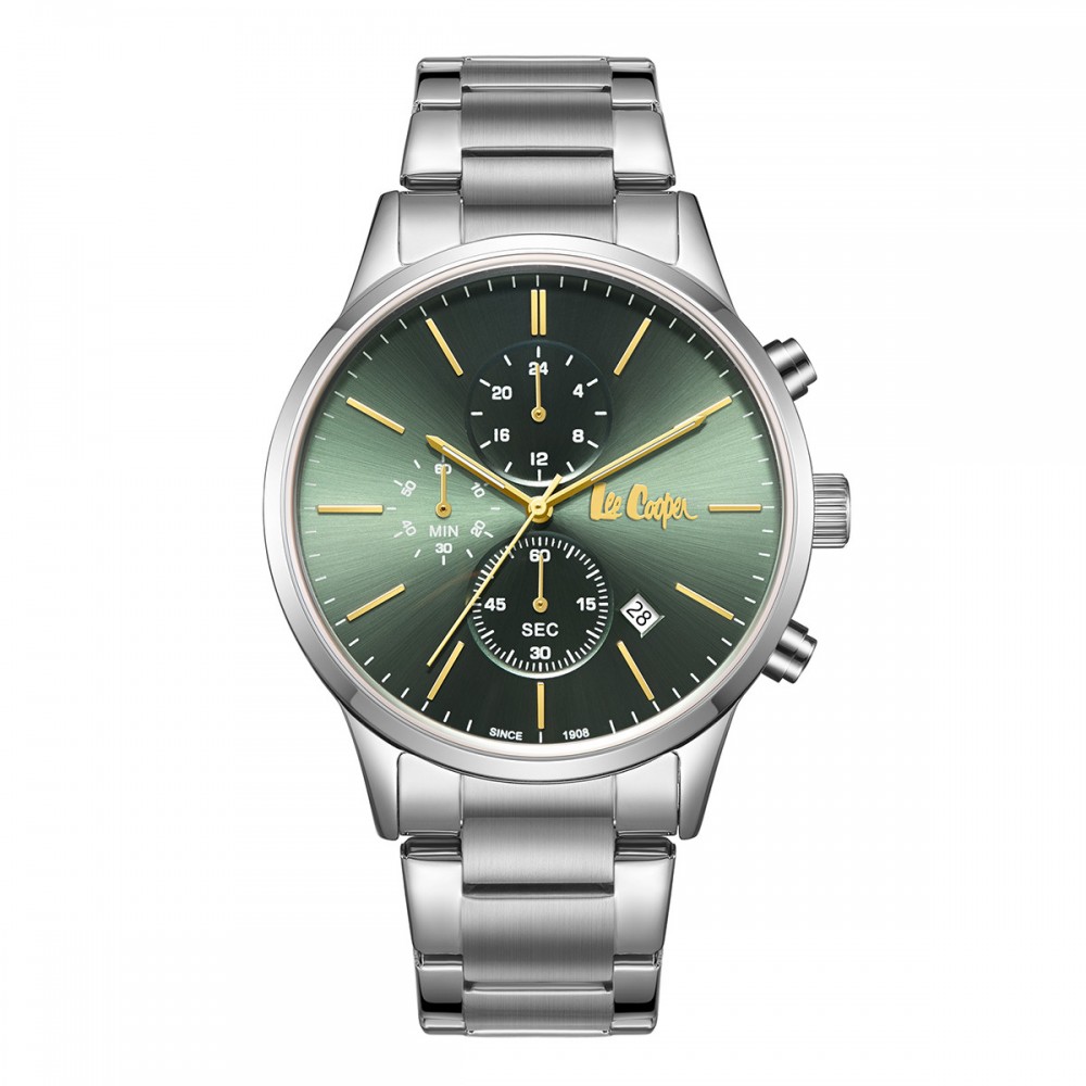 LEE COOPER Multifunction Με Ασημί Μπρασελέ από Super-Metal LC08042.370 LEE COOPER Multifunction Με Ασημί Μπρασελέ από Super-Metal LC08042.370