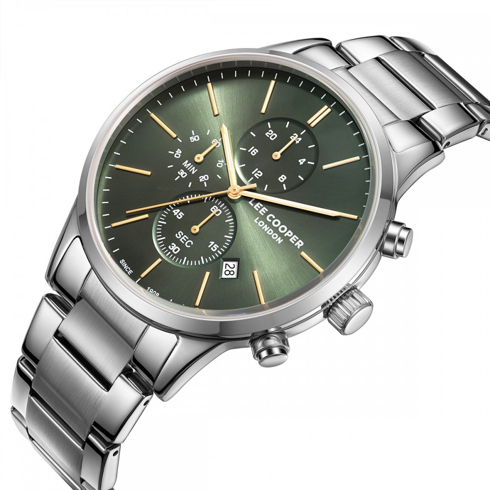 LEE COOPER Multifunction Με Ασημί Μπρασελέ από Super-Metal LC08042.370 LEE COOPER Multifunction Με Ασημί Μπρασελέ από Super-Metal LC08042.370