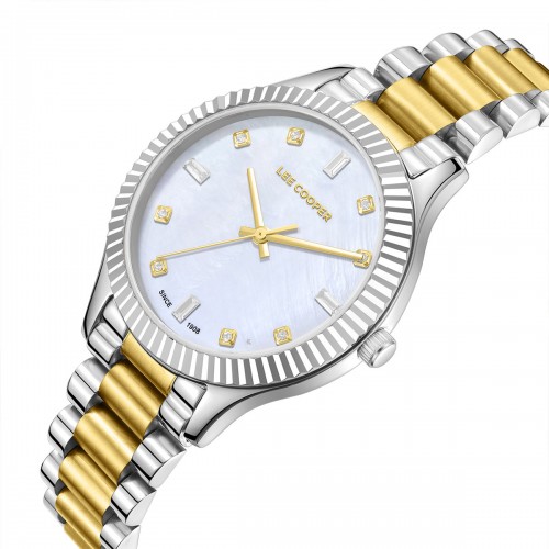 LEE COOPER Crystals με Μπρασελέ Δύο Τόνων από Super-Metal LC08079.220